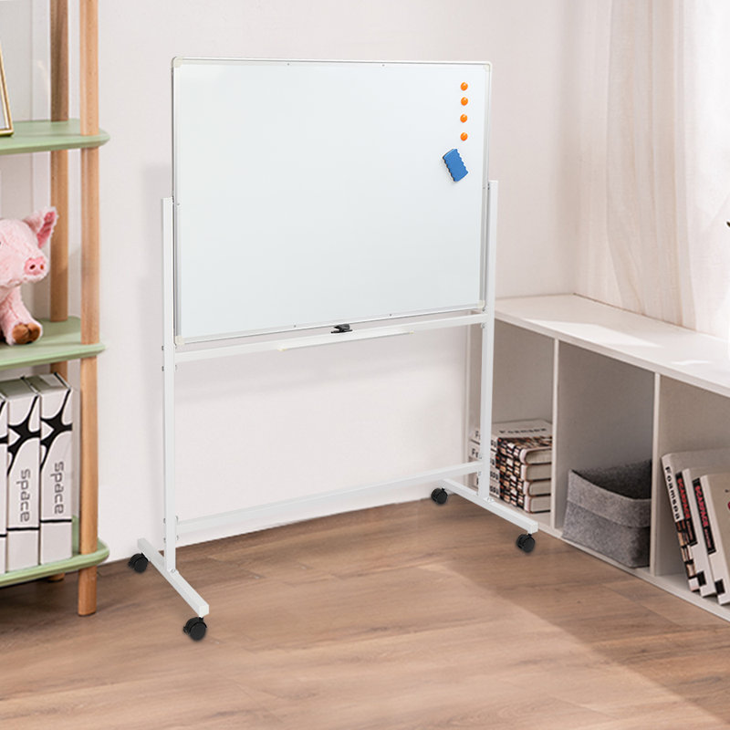 Ktaxon Rolling Dry Erase Mobile Whiteboard, 35" x 47" Wayfair